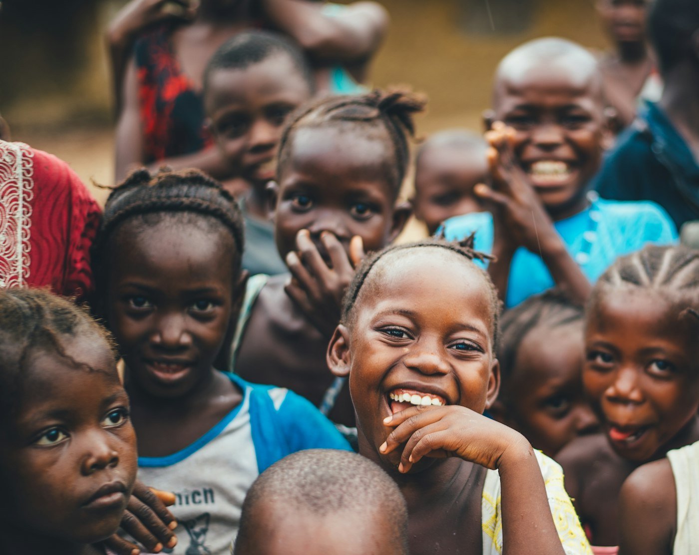 Enfants africains souriants